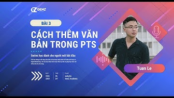 Photoshop Cơ bản 2021 | Cách thêm văn bản trong photoshop