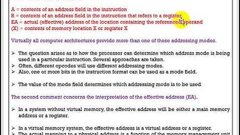 Instruction Set Architecture: Addressing Modes and Formats (Part 1 of 2) Hindi/Urdu