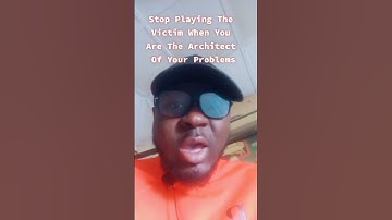 Stop Blaming Circumstances When You Know That You Are The Architect Of Your Problems.