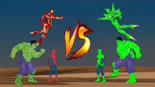 Hulk - Spiderman - Ironman Vs Blue Hulk - Blue Spiderman - Blue Ironman Hd Super Heroes Movie