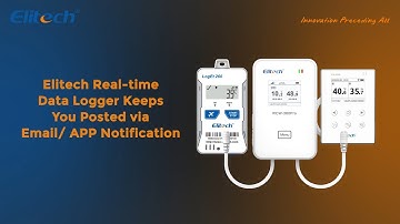Elitech WiFi/4G real-time data logger - Alarm through Email/App