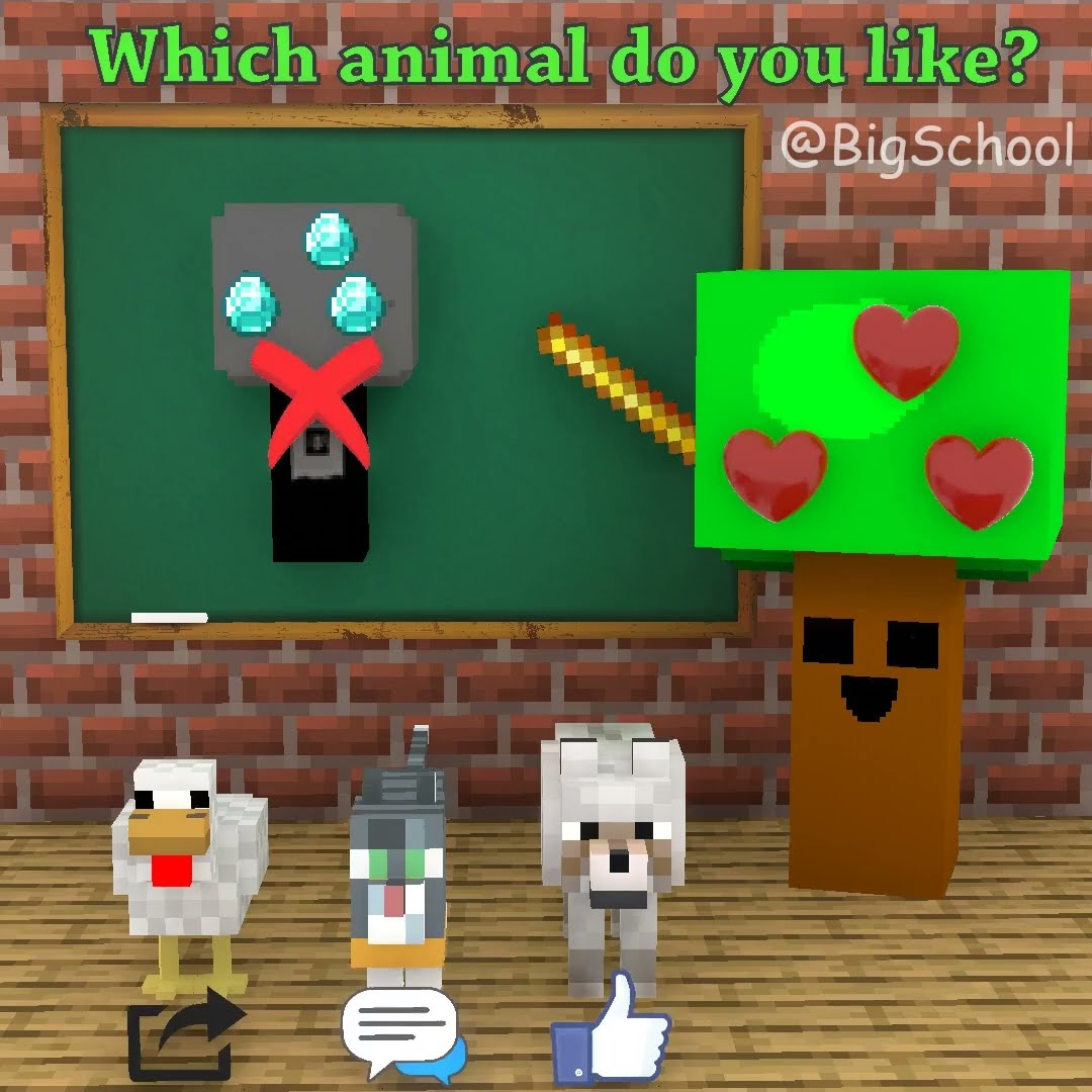 The singing challenge with the cat, the chicken, and the dog ?