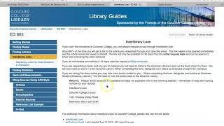 Requesting Interlibrary Loans