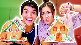 BOYFRIEND vs GIRLFRIEND Gingerbread House 2!