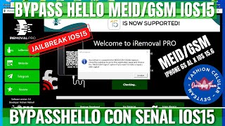 Como hacer Bypass HELLO con Señal Jailbreak iOS 15.6 | Bypass MEID/GSM señal iOS 15.6 iREMOVALPRO
