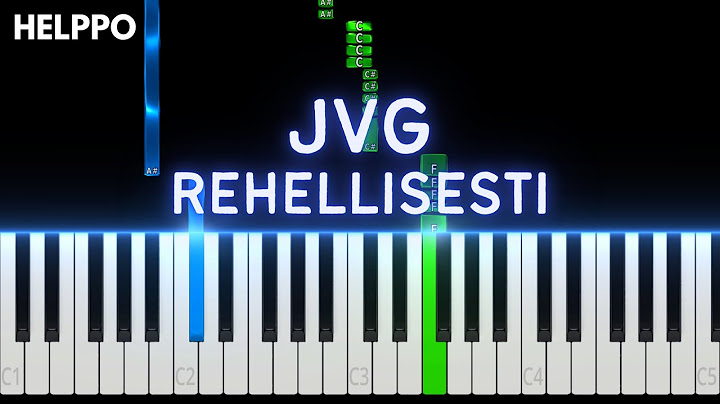 JVG - Rehellisesti (kertosäe) Helppo Piano Tutorial