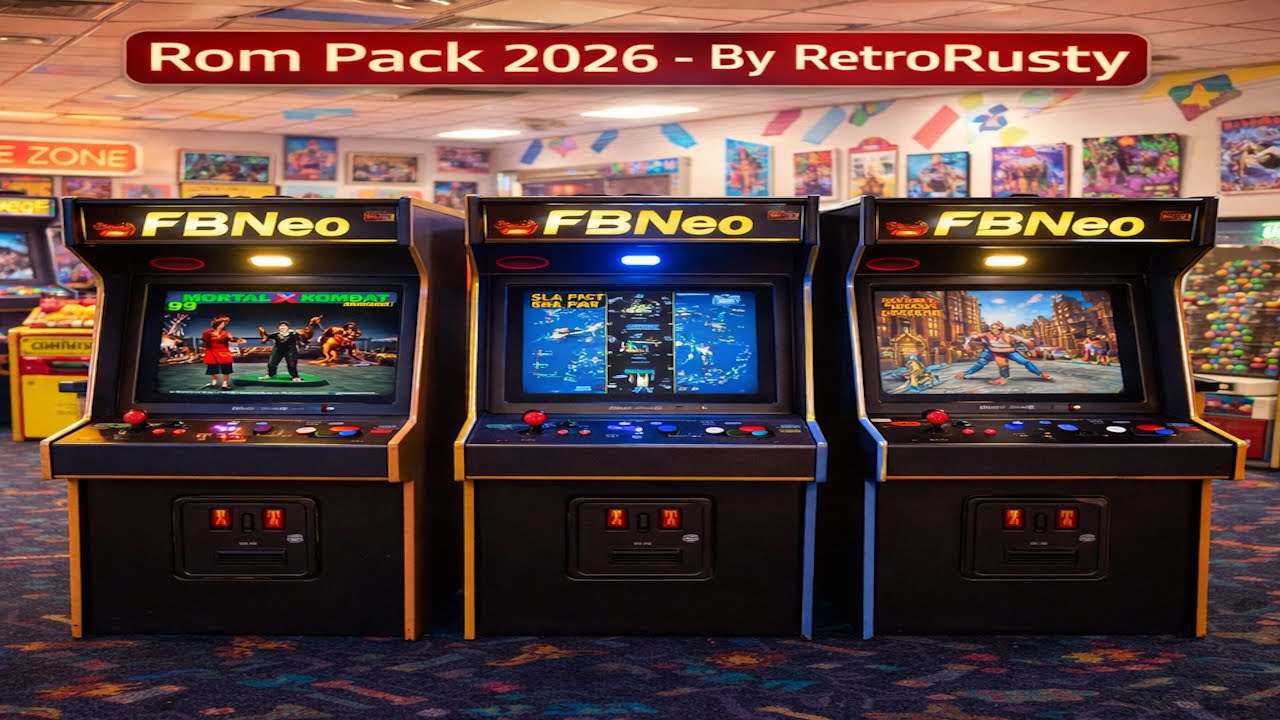 Arcade FBNeo Rom Pack 2026 (2388 Games + Art) - Retrobat