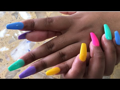 Video Colorful nails SET // Cuộc sống muôn màu, bàn tay em... - youtube