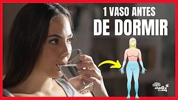 ¿Qué ocurre si bebes un vaso de agua antes de acostarte?