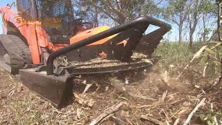 Industrial Brush Cutter for High flow Skid Steer, demo by Swift Fox Industries