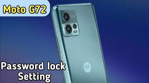 How To Set Screen Lock Password In Moto G72, Screen Lock Password Setting
