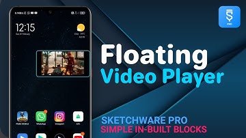 Floating video player in Sketchware