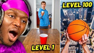 TRICK SHOTS From Level 1 To Level 100