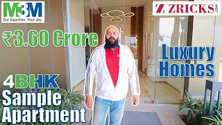 ₹3.60 Cr 🧔🏻 4 BHK Luxury Sample Apartment Tour ► M3M Latitude, Golf Course Ext. Road, Gurgaon
