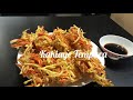 HOW TO MAKE KAKIAGE (VEGETABLE TEMPURA) with crab meat try no po..