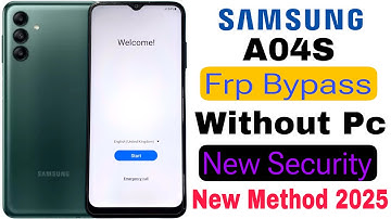 Samsung A04s Frp Bypass | Without Pc | Google Account Lock Unlock - New Security Update 2025