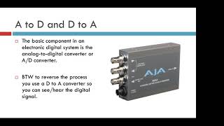 BCST 2222 Sampling and Bit Depth.