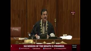 Pakistan Senate Budget Session-362 (Day-06) 18-06-2026