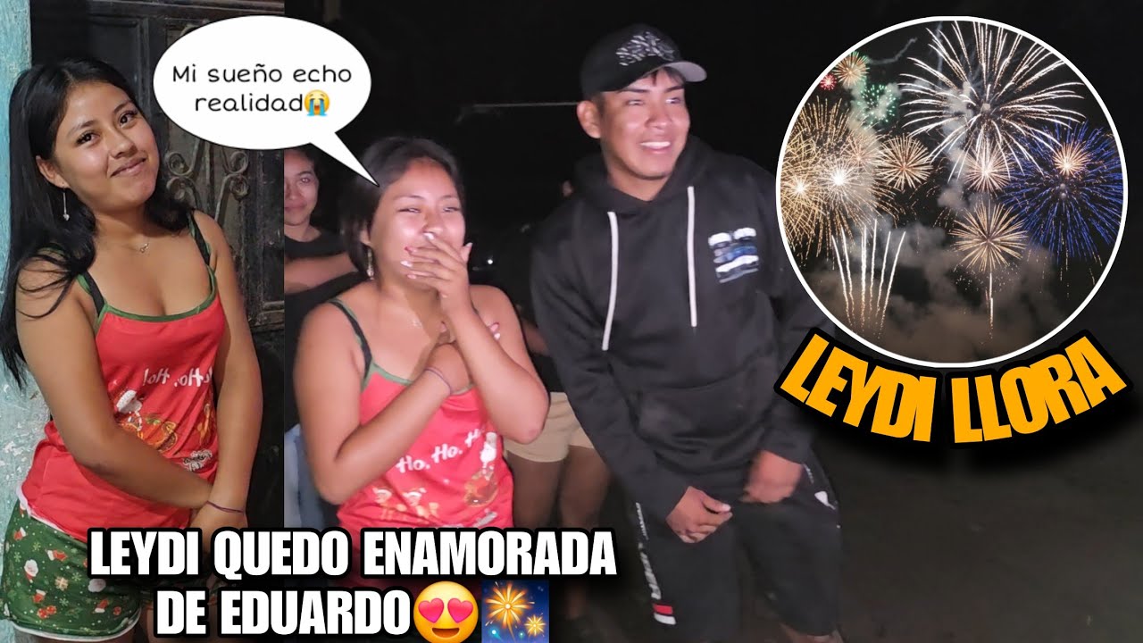 EDUARDO Sorprendió A LEYDI Con Fuegos Artificiales🎆ILUMINÓ Todo El Cielo Con Luces De Colores😱