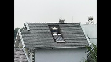 Cách đặt máy nước nóng năng lượng mặt trời trên mái dốc của biệt thự - Kho Tư liệu Xây dựng