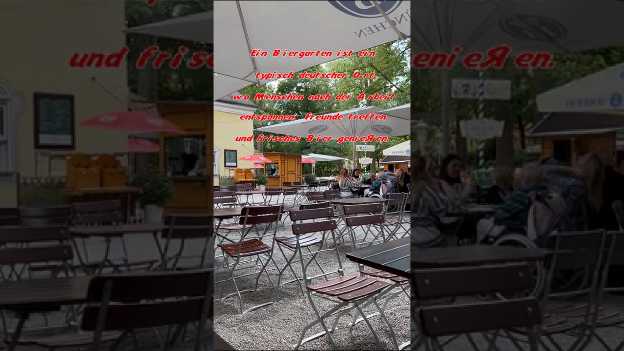Biergarten in München 