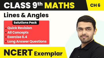 Class 9 Maths NCERT Exemplar - Unit 6 Lines & Angles Exercise 6.4 (All 7 Questions Solved)