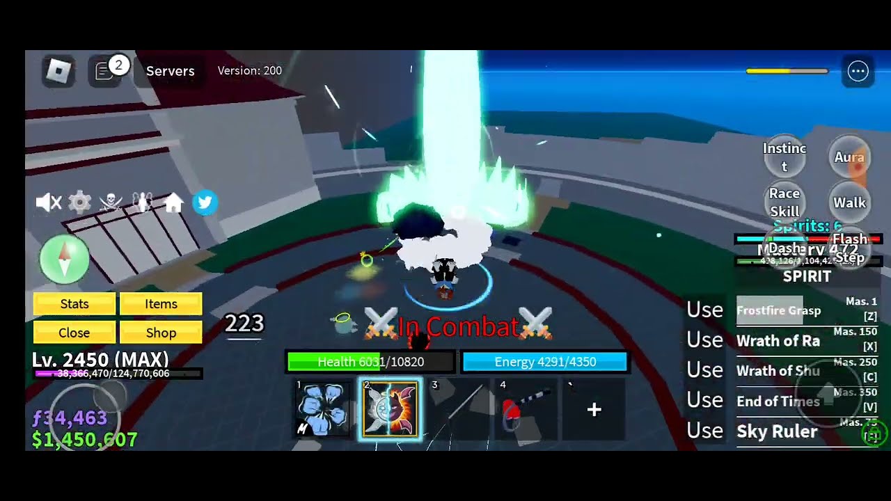 BloxFruit Spirit Fruit Vs Awakened Rumble Fruit Roblox - YouTube