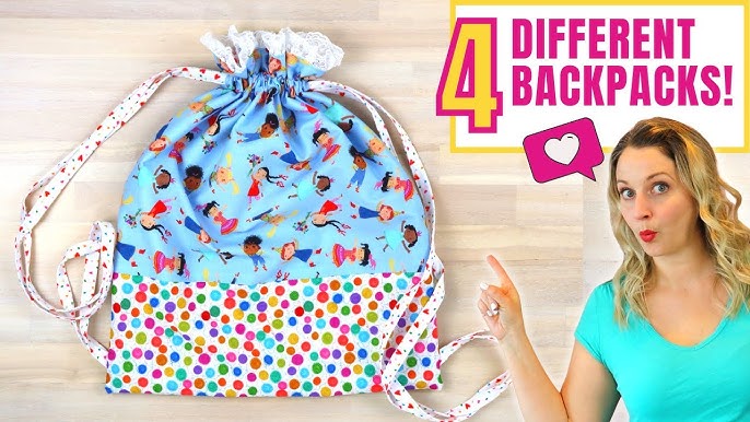 19 DIY Drawstring Backpack Patterns You Can Make