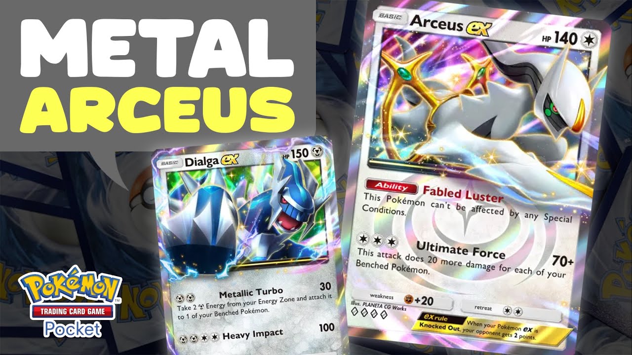 META METAL KEMBALI! Deck Arceus EX x Dialga EX - Pokemon TCG Pocket ...