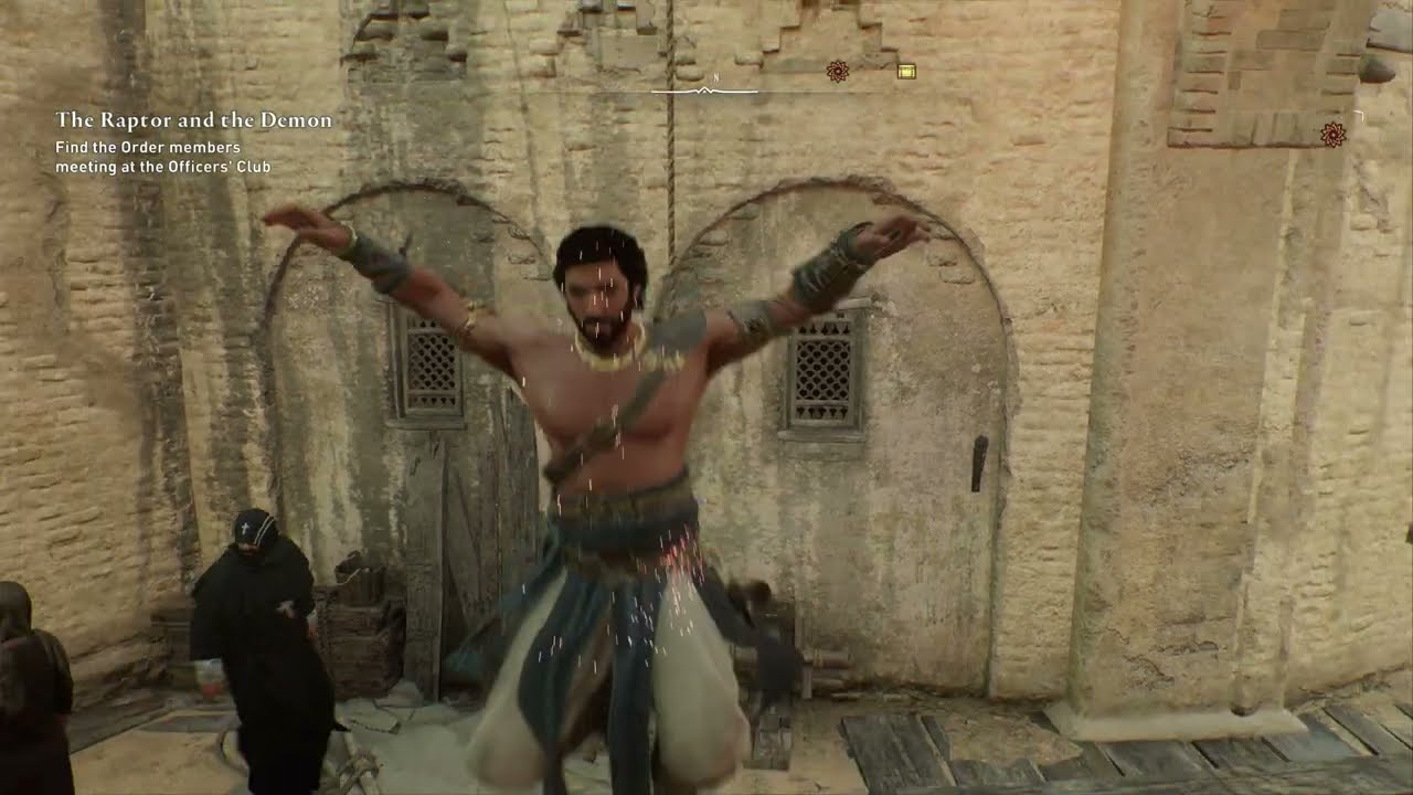 Assassin's Creed Mirage - The Raptor and The Demon: Enter Officer's Club: Find Eastern Balcony Key