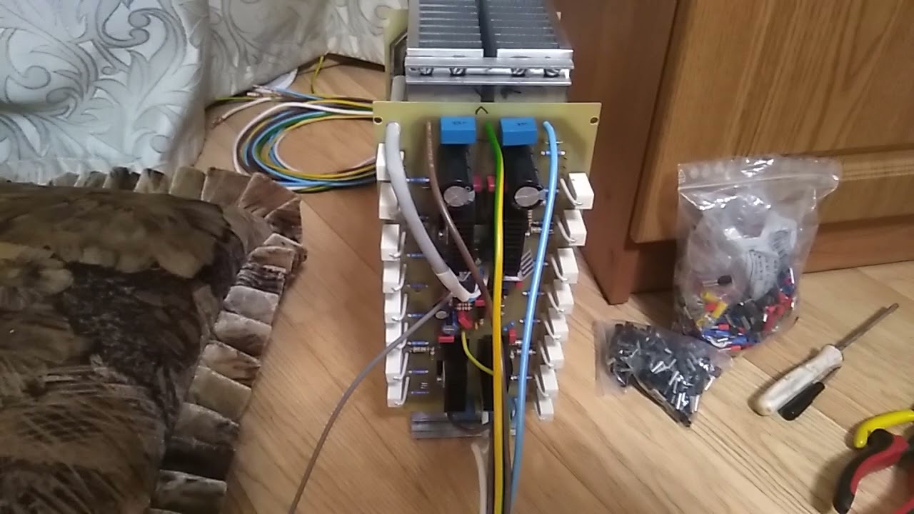 сборка УМЗЧ 2х1000 Вт Первые тесты после настройки