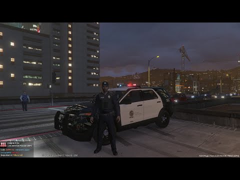 GTA 5 LSPDFR Police Mod Day 33 | City Patrol In The LAPD Crown Victoria | Routine Traffic Stops