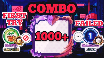 COMBO 1000+…. FIRST TRY | @Churchill + @DiceX-1 - Random Dice
