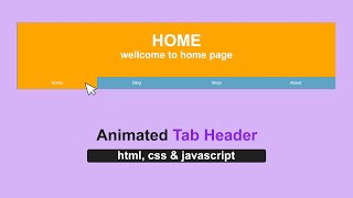 Responsive Tab Header Using HTML, CSS &amp; JavaScript