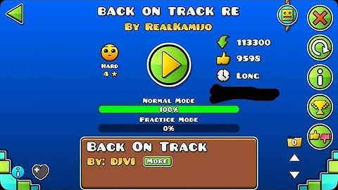 Geometry Dash - Back On Track Reverse by Kamijo
