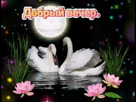 Добрый вечер! Красивая музыкальная открытка. Пожелание.