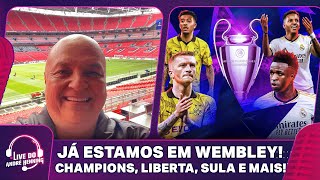 LIVE DO PALCO DA FINAL DA CHAMPIONS; BRASILEIROS NA LIBERTA E SULA E MAIS NA LIVE DO ANDRÉ