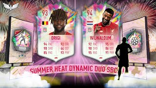 SUMMER HEAT DYNAMNIC DUO WIJNALDUM & ORIGI SBC - SUMMER SHOWDOWN SBCs!!! FIFA 20 ULTIMATE TEAM