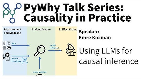 PyWhy Causality in Practice talk series: Emre Kiciman on using LLMs for causal inference
