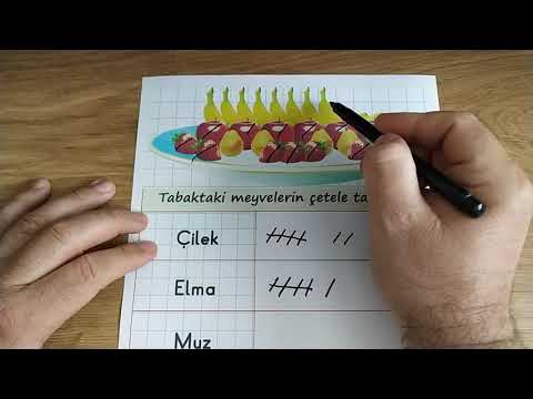 Sıklık tablosu- Çetele- Şekil grafigi örnek