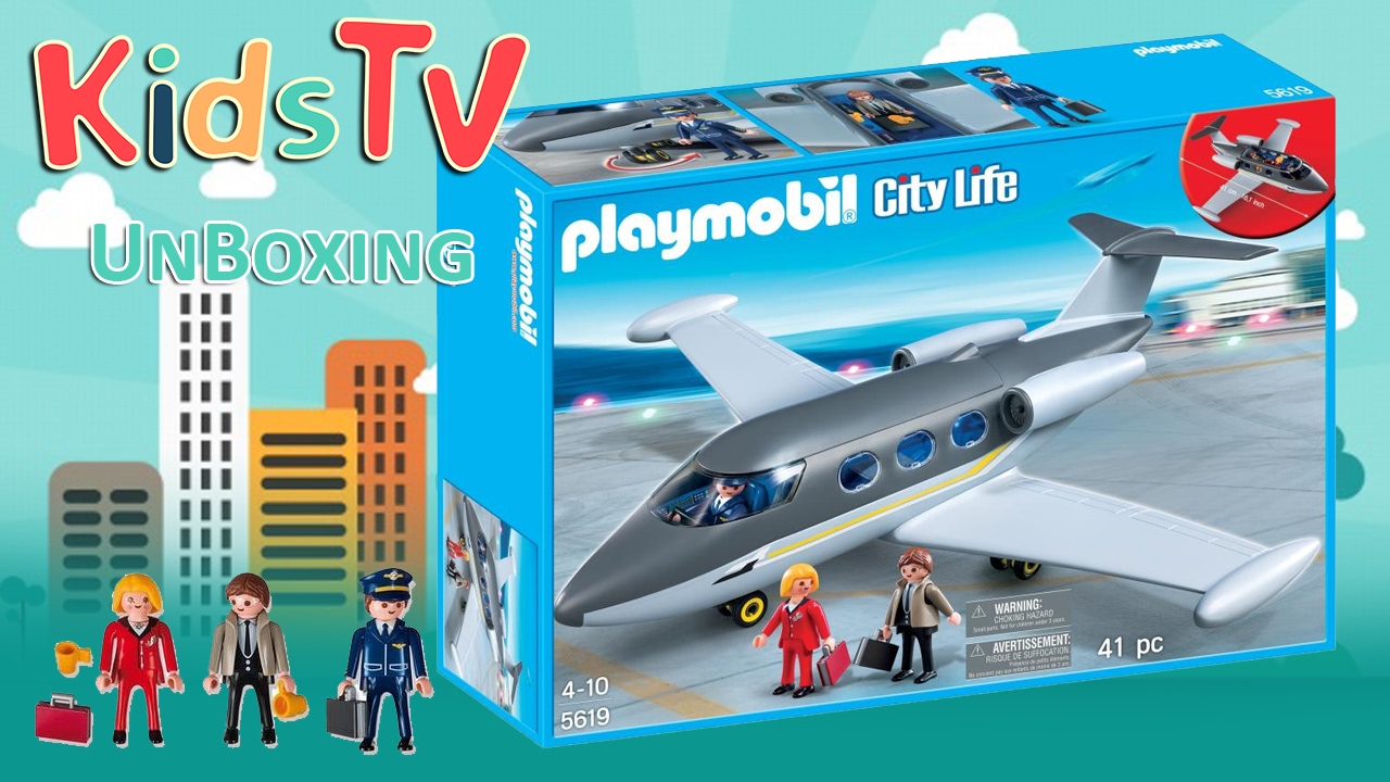 playmobil city life plane