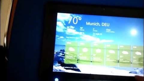 Windows 8 - Acer Iconia Tab  W500