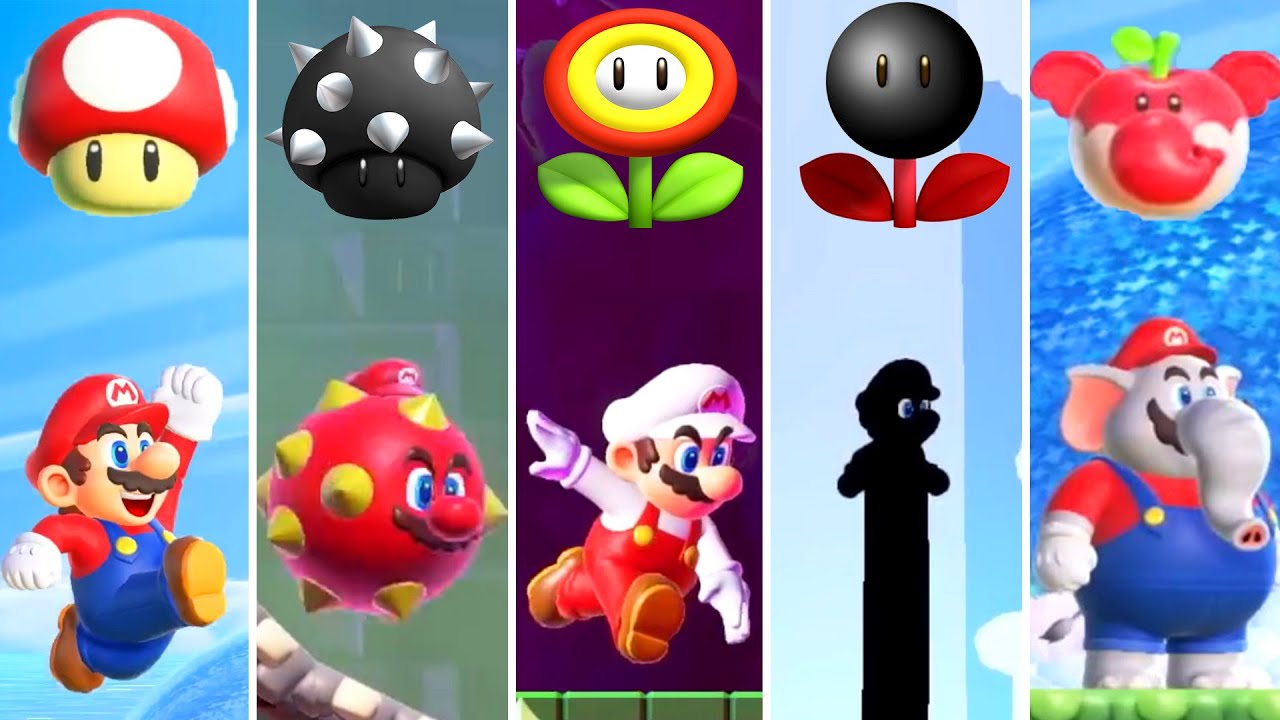 Super Mario Bros. Wonder - ALL Power-Ups! - YouTube