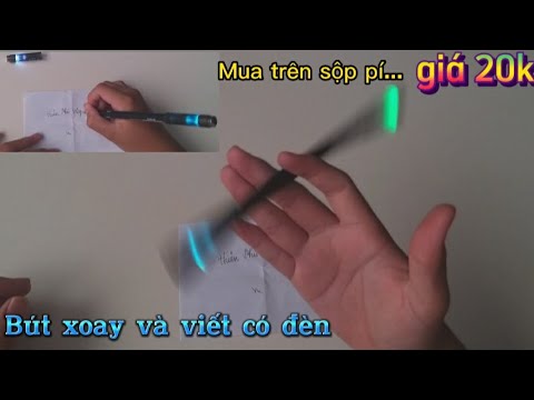 Video Bút quay 2in1 có đèn trên shoppe , giá 20k | Mua hàng... - youtube