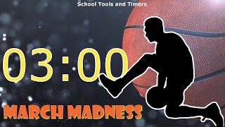 3 Minute Countdown Timer - Basketball 🏀March Madness!