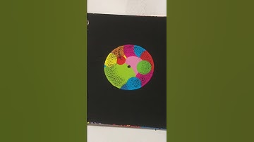 Captivating spiroghraph with yallow hand stencil #loopart #2024 #short #shorts #shortvideoviral