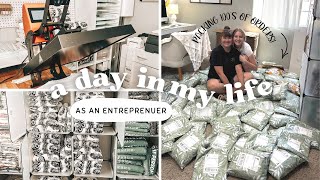 Small Business Vlog #005 Packing 100's of Orders! Behind the Scenes of a Successful Launch Day