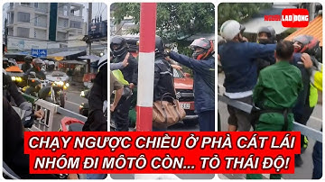 Chạy ngược chiều ở phà Cát Lái, nhóm đi môtô còn... tỏ thái độ! | Báo Người Lao Động