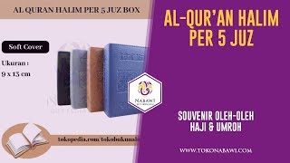 Al Qur'an Halim Per 5 Juz Souvenir Oleh-Oleh Haji dan Umroh