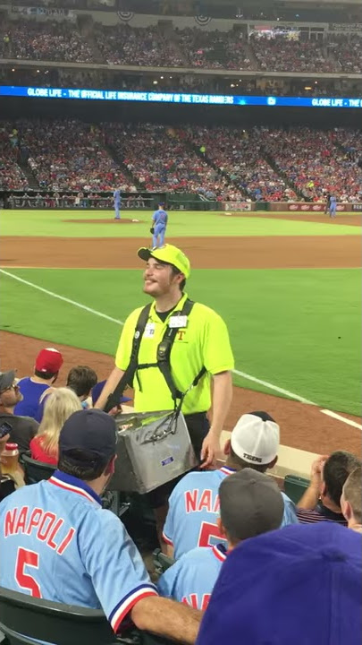 Texas Rangers Hot Dog Vendor
